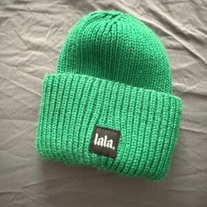 Dressed in LALA Vibrant Green Knit Beanie